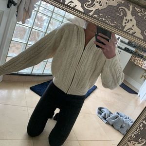 Vintage zip up hoodie sweater